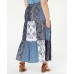 Style & Co. Womens Plus Bandanna Print Patchwork Maxi Skirt