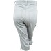  Womens Plus Capri Adjustable Cargo Pants, Silver, 18W