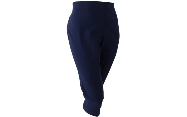 Style & Co. Womens Plus Comfort Waist Pull On Capri Pants, Navy, 16W