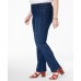  Womens Plus High Rise Tummy Control Straight Leg Jeans Denim (Blue , Size:20W)