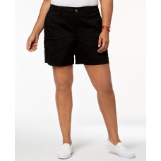 Style & Co. Womens Plus Mid-Rise Comfort Waist Cargo Shorts