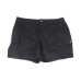  Womens Plus Mid-Rise Comfort Waist Cargo Shorts, Black, 24W