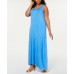  Womens Plus Sleeveless Casual Maxi Dress (Navy , Size :2X)
