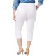 Style&Co Women’s Plus Sizes Comfort Waist Pull-On Capri Pants, White, 22W