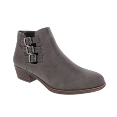 Sugar Women’s Shoes Tikki Leather Almond Toe Ankle Fashion Boots, Grey, Size 9.5