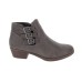 Sugar Women’s Shoes Tikki Leather Almond Toe Ankle Fashion Boots, Grey, Size 9.5