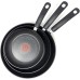  Durable Titanium Nonstick Thermo-Spot Heat Indicator Fry Pan Cookware Set (3-Piece, Black)