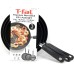  Durable Titanium Nonstick Thermo-Spot Heat Indicator Fry Pan Cookware Set (3-Piece, Black)