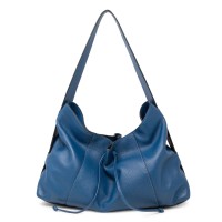 T Tahari Liza Leather Hobo Handbag, Teal