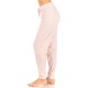 TAHARI Women’s Relaxed Fit Pajama Jogger with Drawstring Jogger  (Light Pink, X-Large)