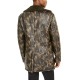  Men's Faux-Fur Camouflage Overcoat, Olive / Brown, Medium