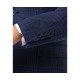  Men’s Slim-Fit Blue Plaid Linen Suit Separate Jacket (Navy, 40 R)