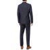  Men’s Slim-Fit Navy Paisley Suit Separate Jacket (Navy, 40 Short)