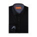  Men’s Slim-Fit Non-Iron Performance Stretch Solid Dress Shirt (Black, 34-35)