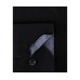  Men’s Slim-Fit Non-Iron Performance Stretch Solid Dress Shirt (Black, 34-35)