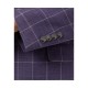  Men’s Slim-Fit Stretch Purple Windowpane Suit Separate Jacket (Purple, 38 T)