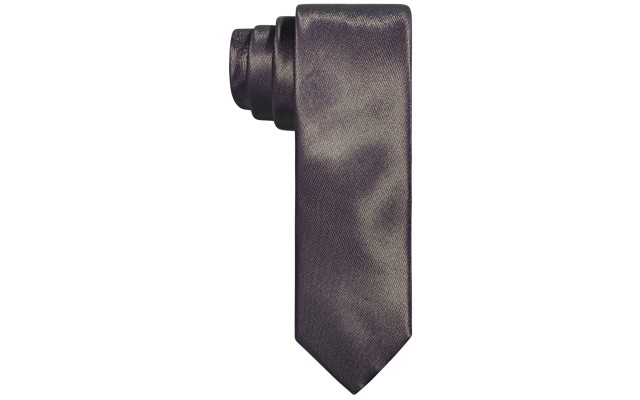  Men’s Slim Taupe Textured Tubular Tie (Dark Taupe)