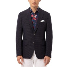 Tallia Orange Men’s Slim-Fit  Dot Sport Jacket (Blue)