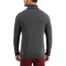  Mens Chunky Turtleneck Sweater, Dark Gray, X-Large