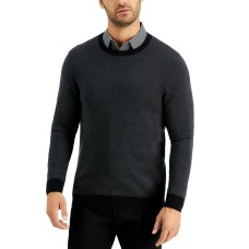 Tasso Elba Men’s Crewneck Sweater (Black, S)
