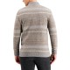  Men’s Intarsia Cashmere Sweater (Gray, XX-Large)