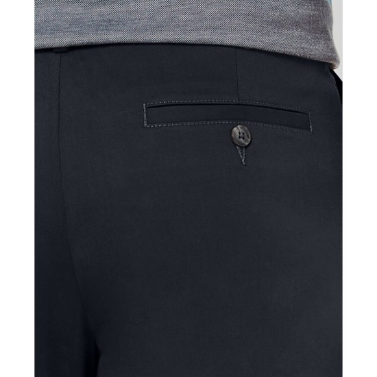  Men's Luca Flat-Front Stretch Pant, Dark Blue, 34X32