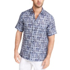 Tasso Elba Men's Plaid & Paisley Shirt