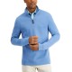  Men’s Quarter-Zip Sweatshirt (Blue, Small)