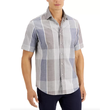 Tasso Elba Men’s Recinto Dobby Plaid Shirt