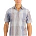  Men’s Recinto Dobby Plaid Shirt (Brown, Small)