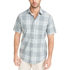 Tasso Elba Men's Stretch Geo Plaid Shirt
