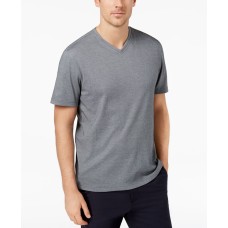 Tasso Elba Men’s Supima Blend V-Neck Short-Sleeve T-Shirt (Dark Gray, XX-Large)