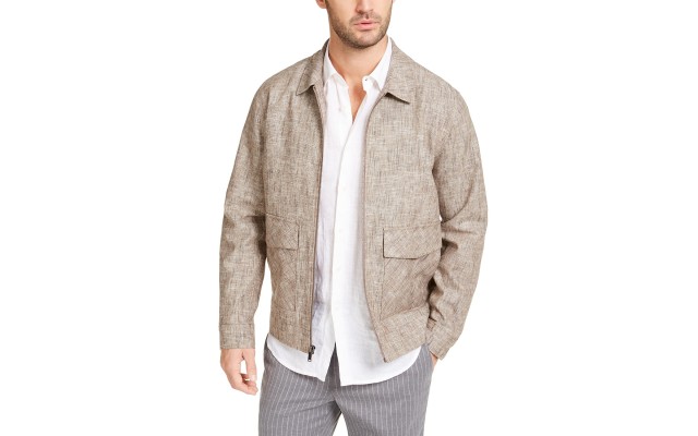  Men’s Vieste Bomber Jacket (Beige/Haki, S)