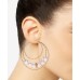  Gold-Tone Bead Triple Hoop Earrings