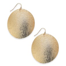 Thalia Sodi Gold-Tone Flat Glitter Disc Drop Earrings