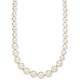  Gold-Tone Imitation Pearl 60″ Strand Necklace (White)