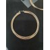  Gold-Tone Multi-Hoop Earrings Large