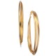  Gold-Tone Multi-Hoop Earrings Large