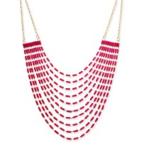 Thalia Sodi Gold-Tone Stone Multi-Row Statement Necklace(18+3)