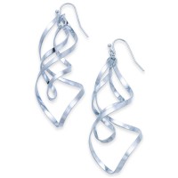 Thalia Sodi Twist Drop Earrings, Silver