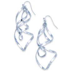 Thalia Sodi Twist Drop Earrings, Silver