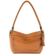 The Sak Flores Leather Small Hobo Handbag, Ochre