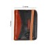  Men's Minimalist Wallet Slim Bifold With Multi Credit Card Pockets Large Capacity, black-brown