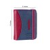  Men's Minimalist Wallet Slim Bifold With Multi Credit Card Pockets Large Capacity, Navy-Bordeaux