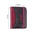  Men's Minimalist Wallet Slim Bifold With Multi Credit Card Pockets Large Capacity, Black-Bordeaux