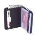 Men's Minimalist Wallet Slim Bifold With Multi Credit Card Pockets Large Capacity, Black/Navy