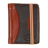 The Season Essentials Men's Minimalist Wallet Slim Bifold With Multi Credit Card Pockets Large Capacity, Dark Brown-Brown