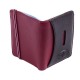  Men's Minimalist Wallet Slim Bifold With Multi Credit Card Pockets Large Capacity, Black-Bordeaux