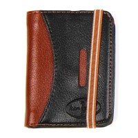 The Season Essentials Men's Minimalist Wallet Slim Bifold With Multi Credit Card Pockets Large Capacity, black-brown