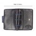  Men’s Slim Bifold Wallet With Snap Closure Multi Compartments, Black/Navy